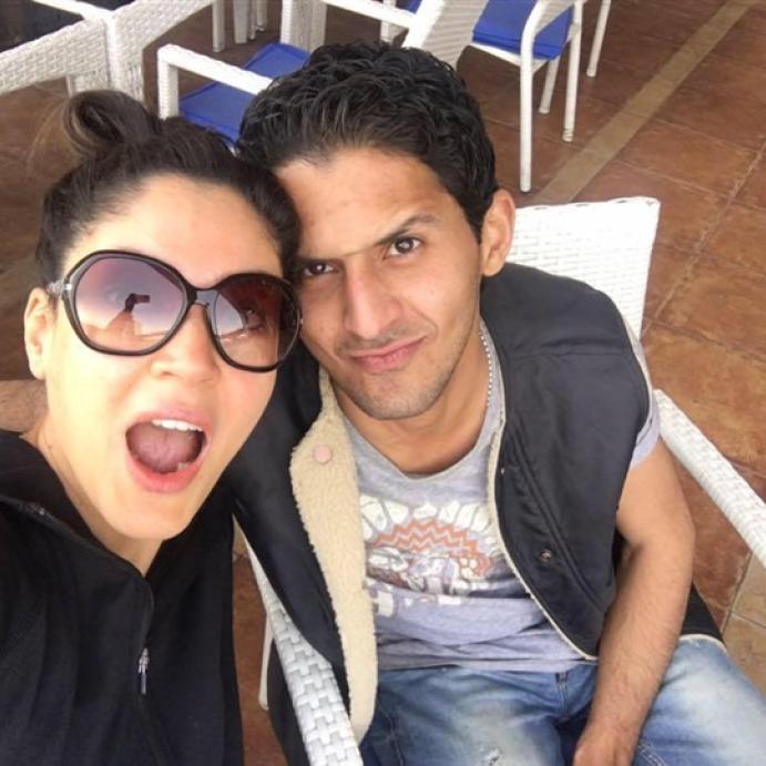 ندى موسى وشقيقها الأصغر اسلام