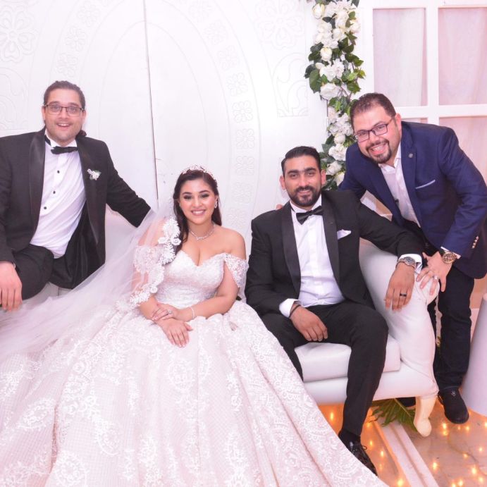 حفل زفاف حفيدة اعتمد خورشيد 