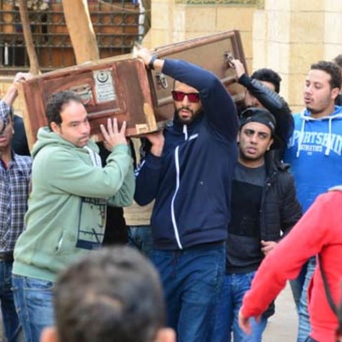 جنازة والد نجم مسرح مصر