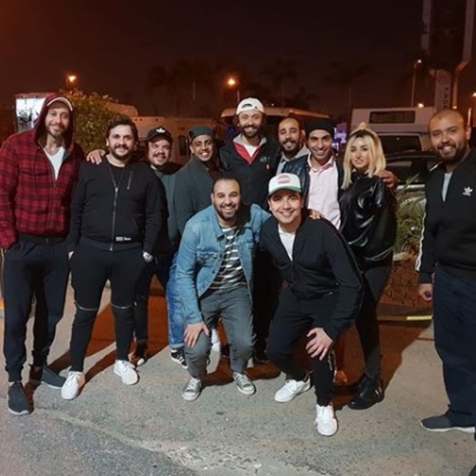 النجوم يجتمعون فى كواليس الواد سيد الشحات