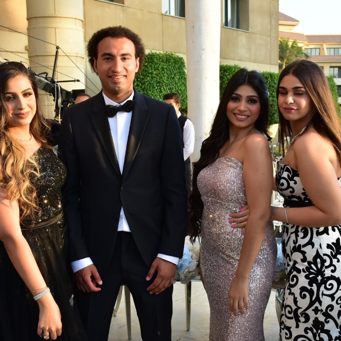 حفل زفاف شقيقة علي ربيع