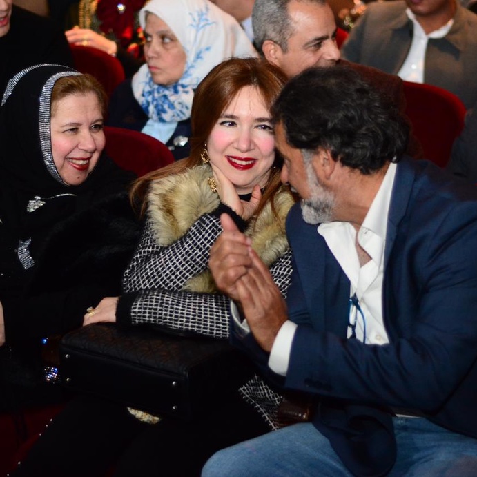 محسن محيي الدين ودينا عبد الله وايناس عبد الله