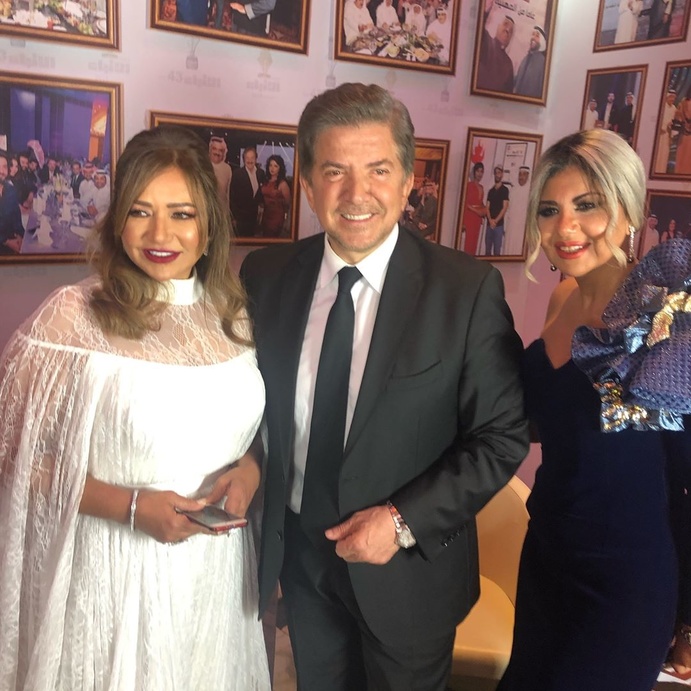 ليلى علوي ووليد توفيق وبوسي شلبي في حفل جريدة الأنباء الكويتية 