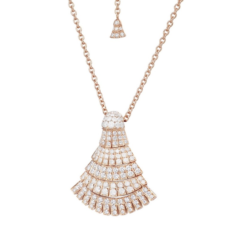 سلسلة بولغاري من الذهب والماس