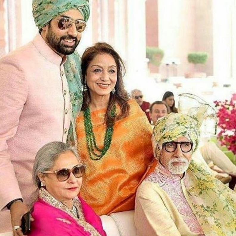أسرة أميتاب باتشان تسافر إلى أبو ظبي لحضور حفل زفاف