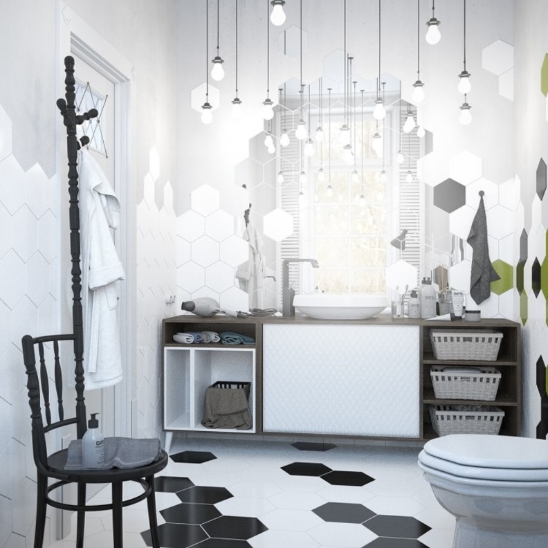 ديكور حمام غير تقليدي