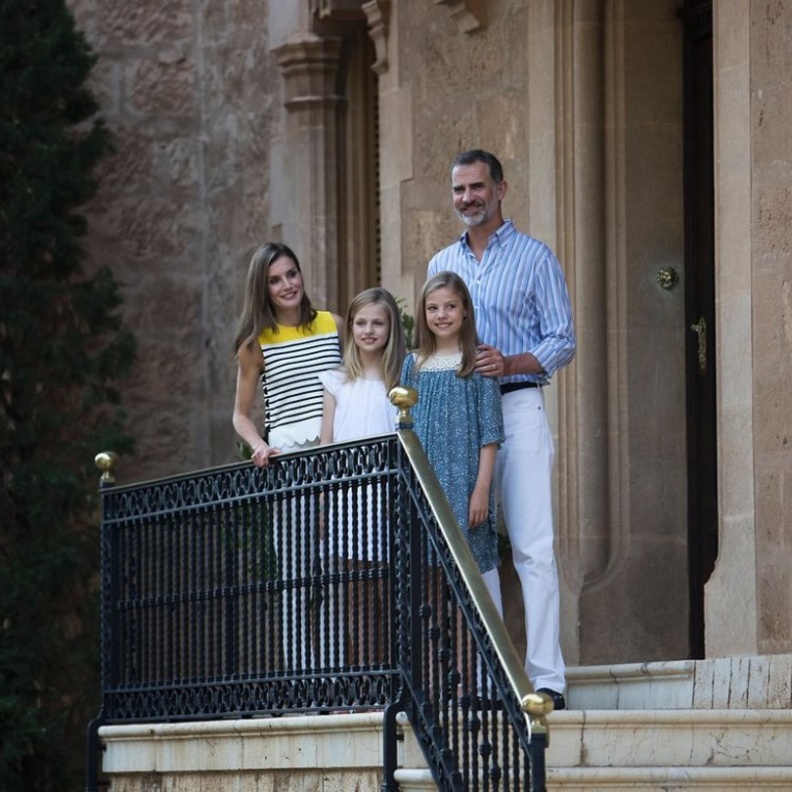 العائلة الإسبانية المالكة تقضي عطلتها الصيفية في مايوركا