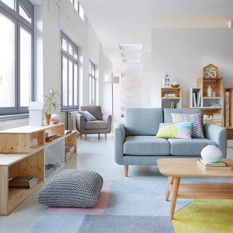 ديكور غرف جلوس عصرية تعتمد الانسيابية في خطوط التصميم