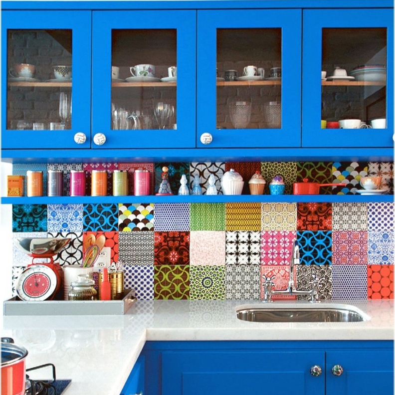 ديكورات مطبخ رائع بألوان مبهجة