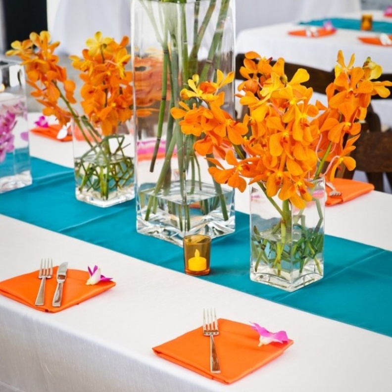 ثيمات زواج باللون البرتقالي 