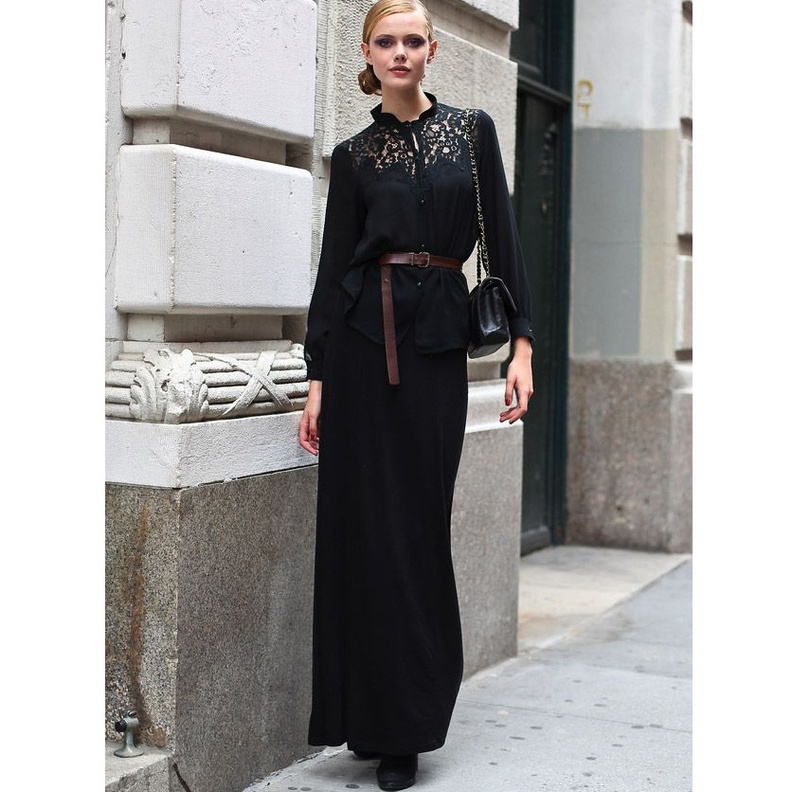 تنورة سكيني طويلة 