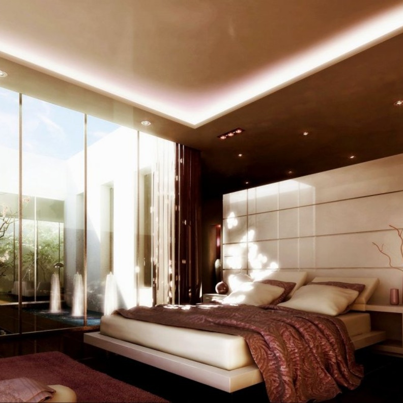 التصاميم الجبسية في ديكور غرف نوم  2017