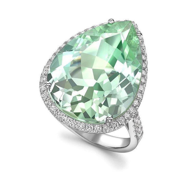 أفكار الحلي لأصابع العروس بحجر ملون رائع من مجموعة De Grisogono