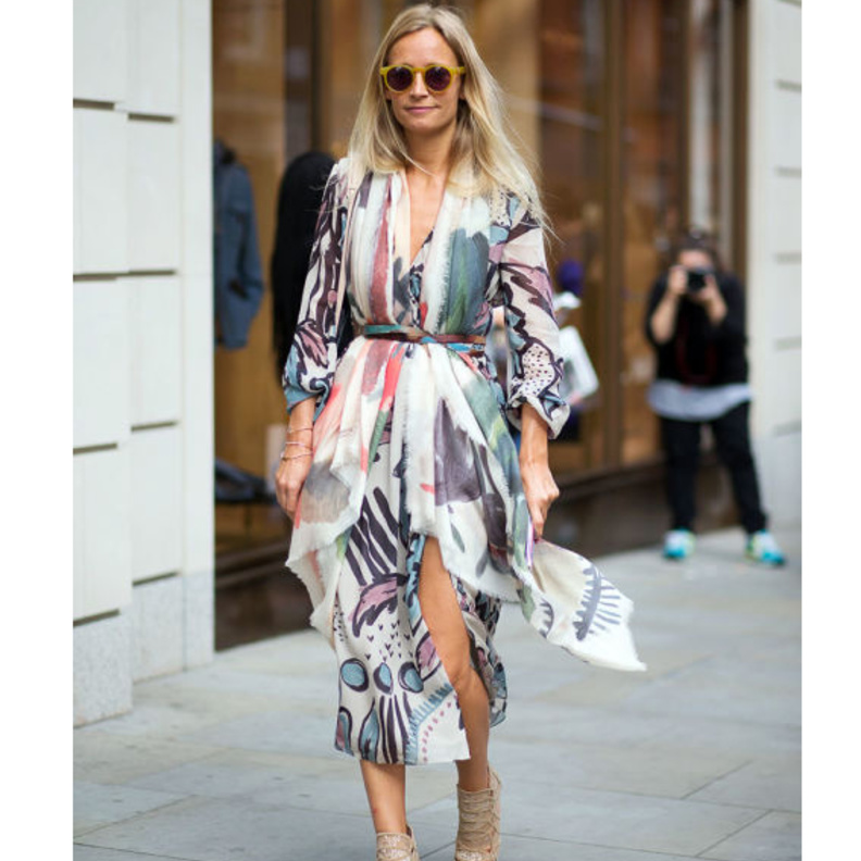 الفستان الملون للربيع