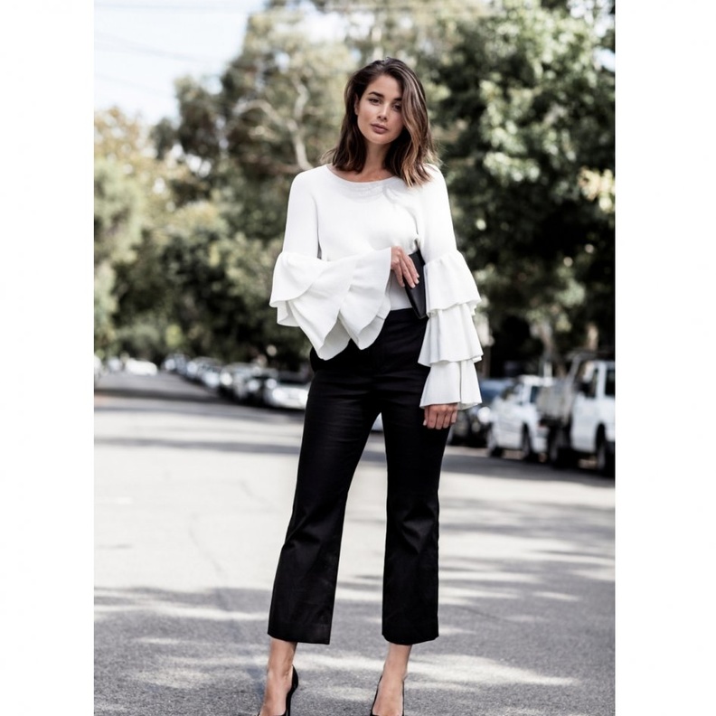 قميص مع الكرانيش من Prada