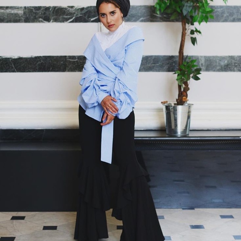 فاطمة حسام كما عوّدتنا على النّعومة والانوثة حتّى في الاسلوب الكاجوال