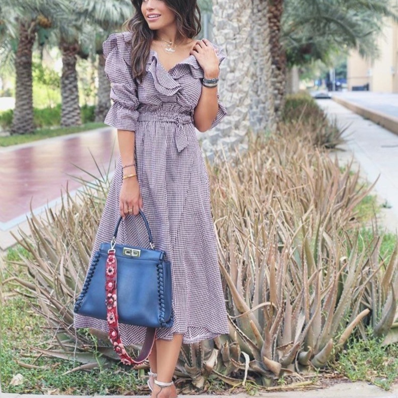 فستان صيفي أنيق من اختيار نهى نبيل 