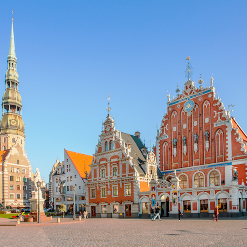 من مقاهي العاصمة اللاتفية ريغا