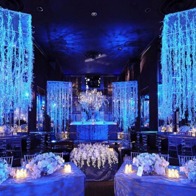 ثيم زواج باللون الازرق