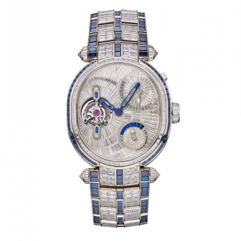 أناقة ساعات جراند إليبس جالاكسي مع الماس والياقوت الأحمر