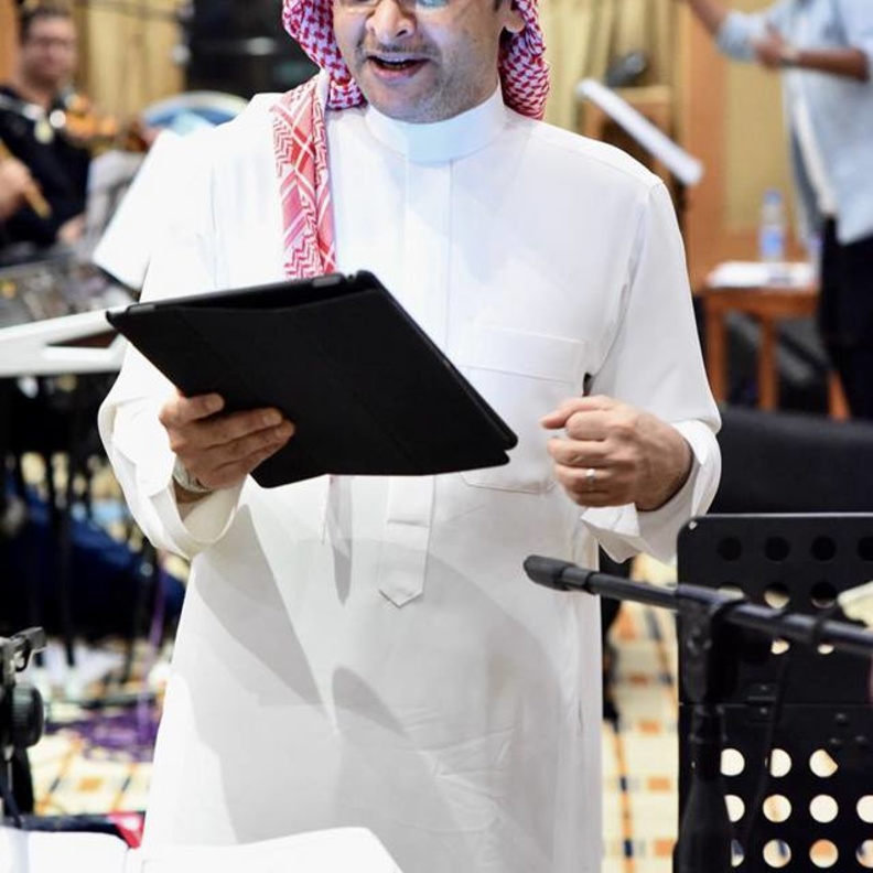 عبد المجيد عبد الله في البروفة