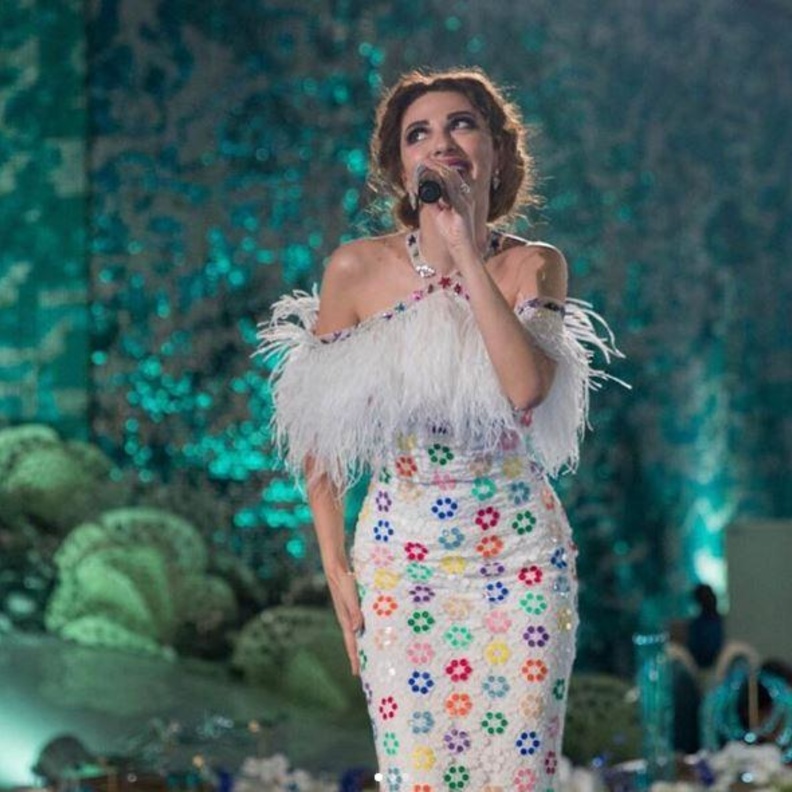 ديكور الحفل باللون الازرق