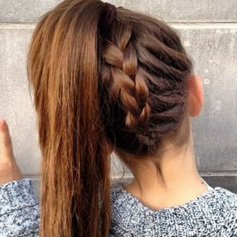 الظفيرة المقلوبة تسريحة شعر للبنات الكول