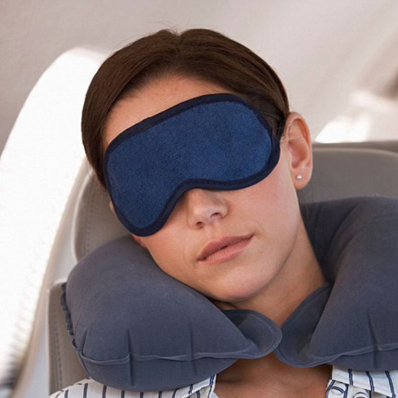 قناع النوم ووسادة الرقبة