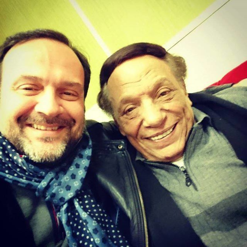 عادل إمام في كواليس مسلسله الجديد