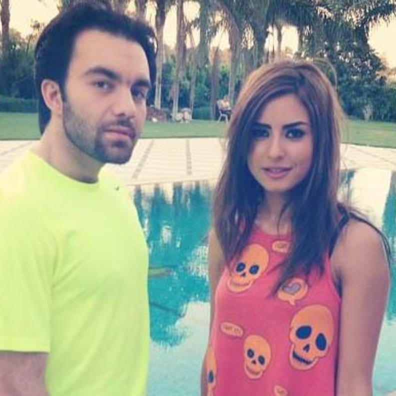 ريهام أيمن وزوجها شريف رمزي