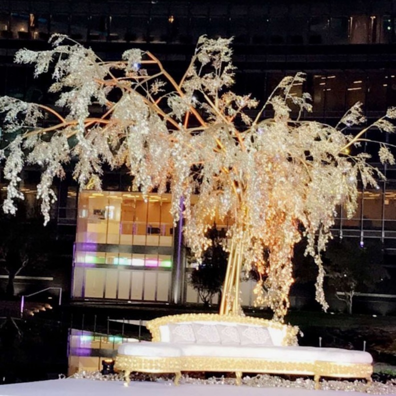 ديكور ملكي لزفاف ابن الوزير اللبناني غازي العريضي