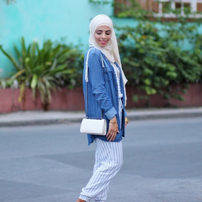 قميص بناتي عصري بأقمشة الجينز