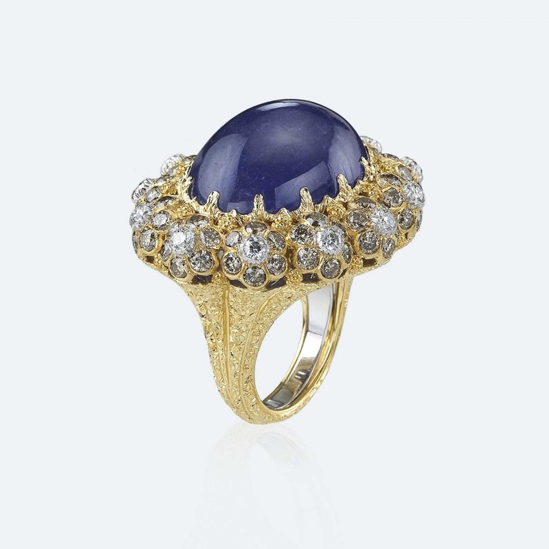 خاتم ليديا كورتيل من الذهب والأوبال والعقيق الأصفر