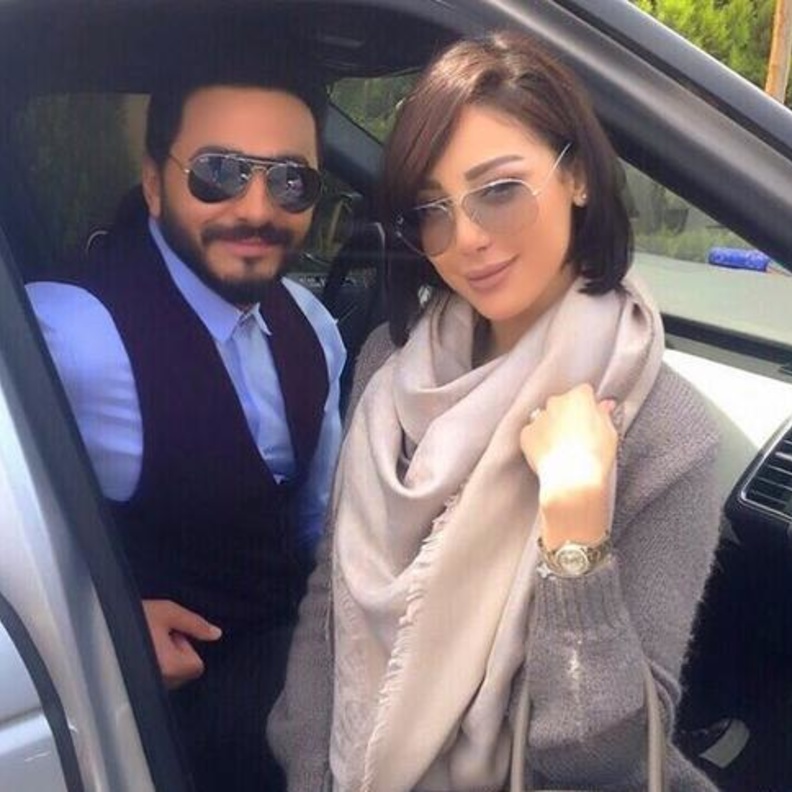 بسمة بوسيل وتامر حسني