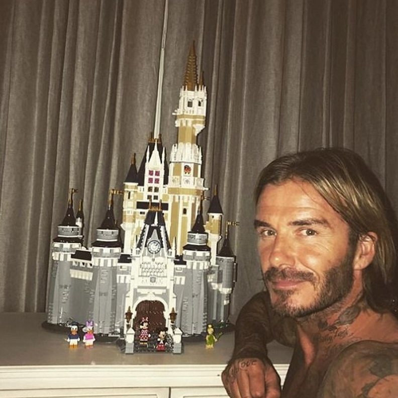 ديفيد بيكهام ينهي بناء قلعة ديزني لابنته هاربر