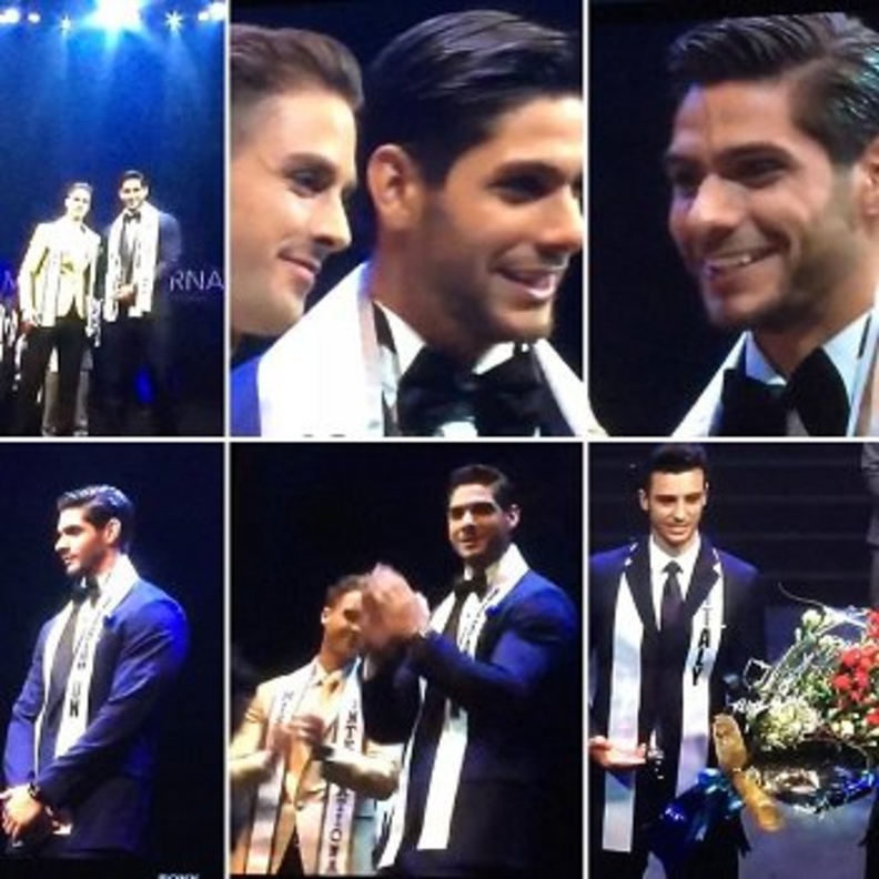 لحظة تتويج ملك جمال لبنان