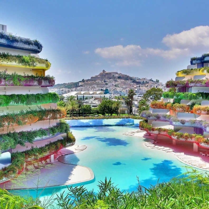 تنتمي جزيرة إيبيزا إلى مجموعة جزر البليار الإسبانية