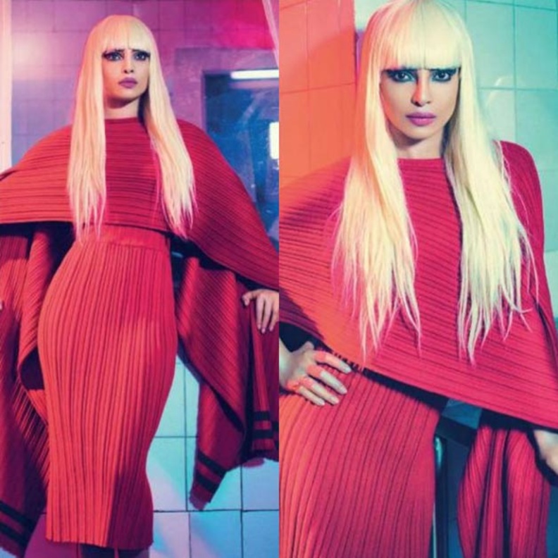 بريانكا تشوبرا تظهر بشعر أشقر