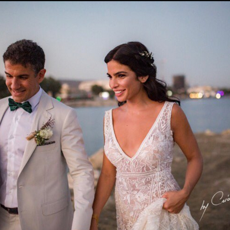 ريتا حايك نشرت صورة لها من زفافها في قبرص
