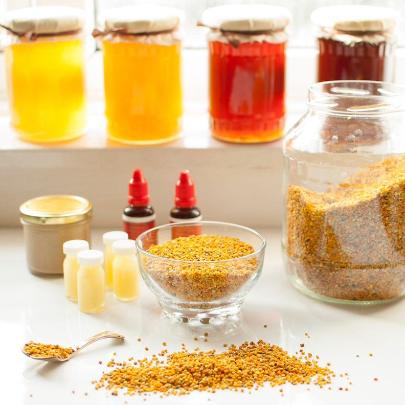 حبوب اللقاح تعزز مناعة الجسم.