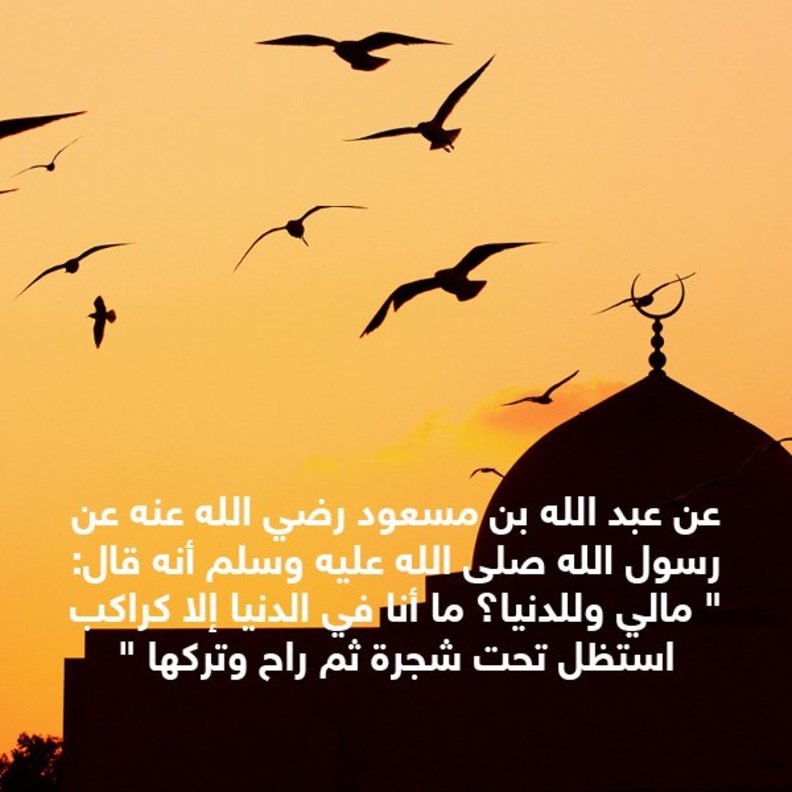 قصة حديث .. متاع الدنيا قليل