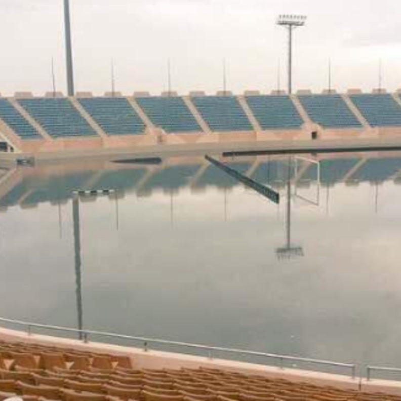 ستاد الأمير سعود بن جلوي بالخبر قبل الأمطار.