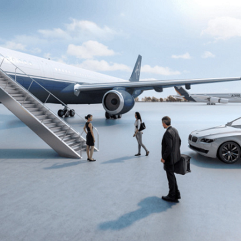 8 موظفين ينهون إجراءات سفر الأثرياء