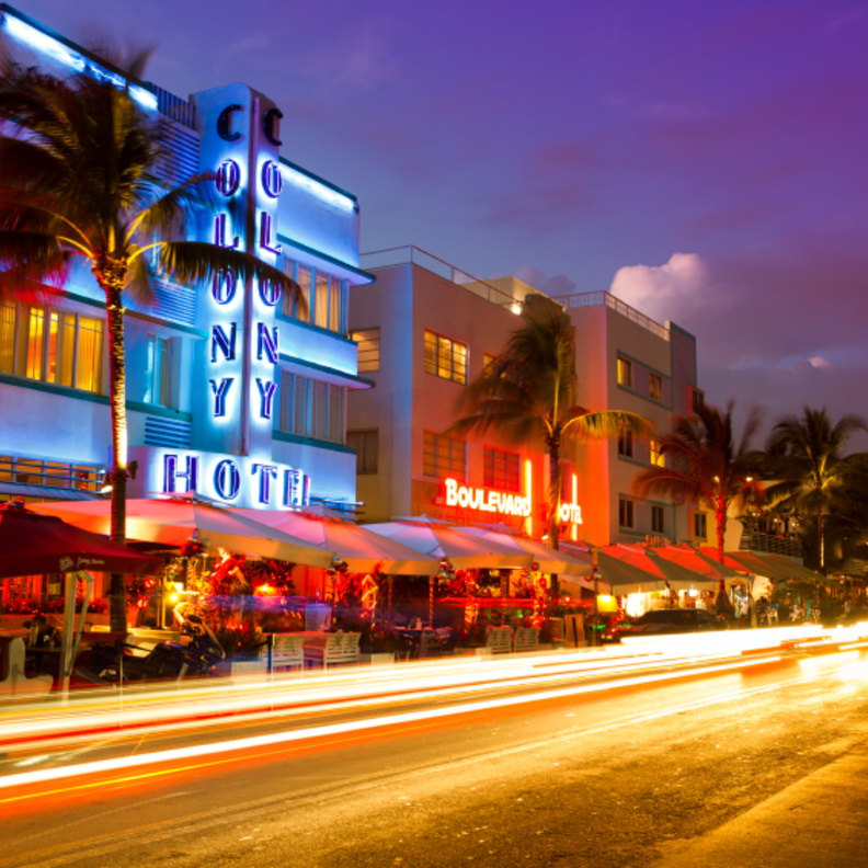 من مسار شاطئ ميامي