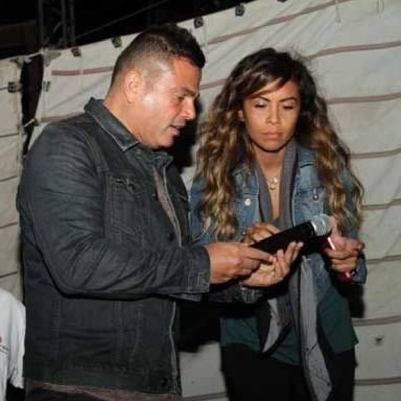 عمرو دياب وهدى الناظر