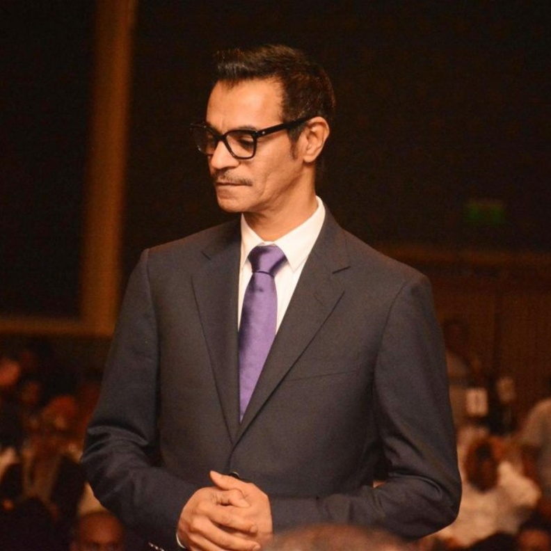 رابح صقر مع الفنان توبي كيث في الرياض