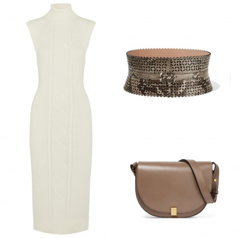 اطلالة راقية وبسيطة بالحزام الكورسيه بألوان ناعمة وهادئة