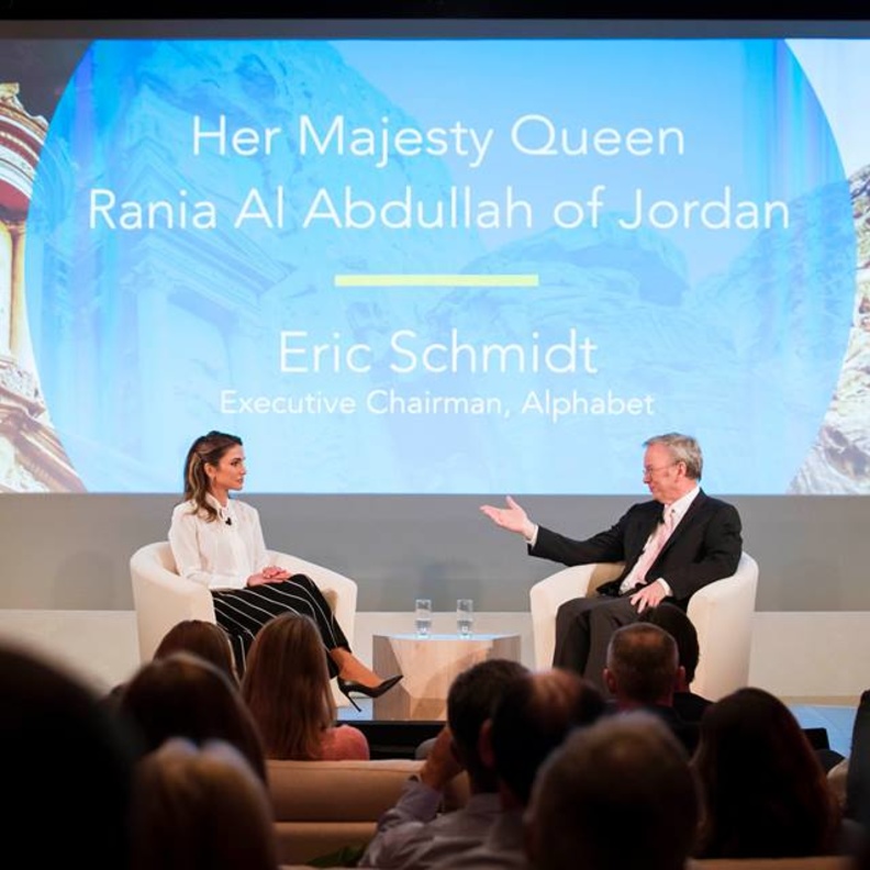 الملكة رانيا تحمل هم تعليم الأطفال في كل مكان