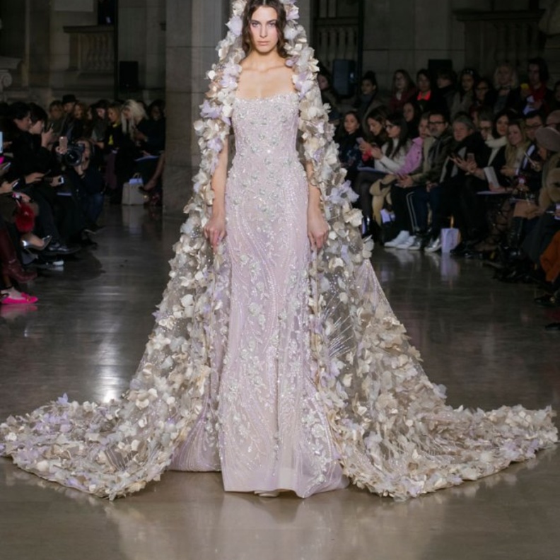 فستان زفاف من عرض جورج حبيقة لربيع وصيف 2017