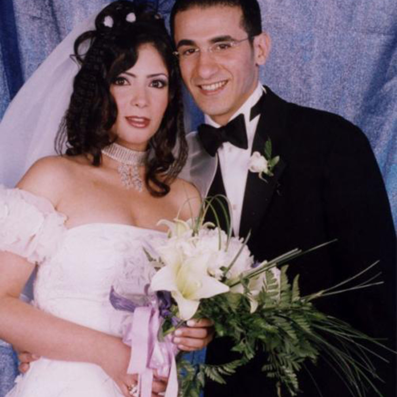 منى زكي خلال حفل زفافها من احمد حلمي